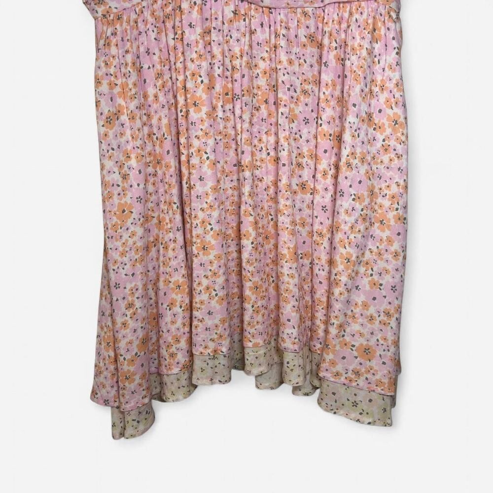 Princess Polly Haiy Micro Floral Mini Dress Size 8 | Pink Cream Cottagecore - Picture 5 of 7